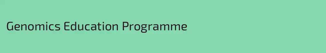 Genomics Education Programme